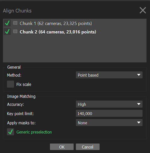 Align chunks.